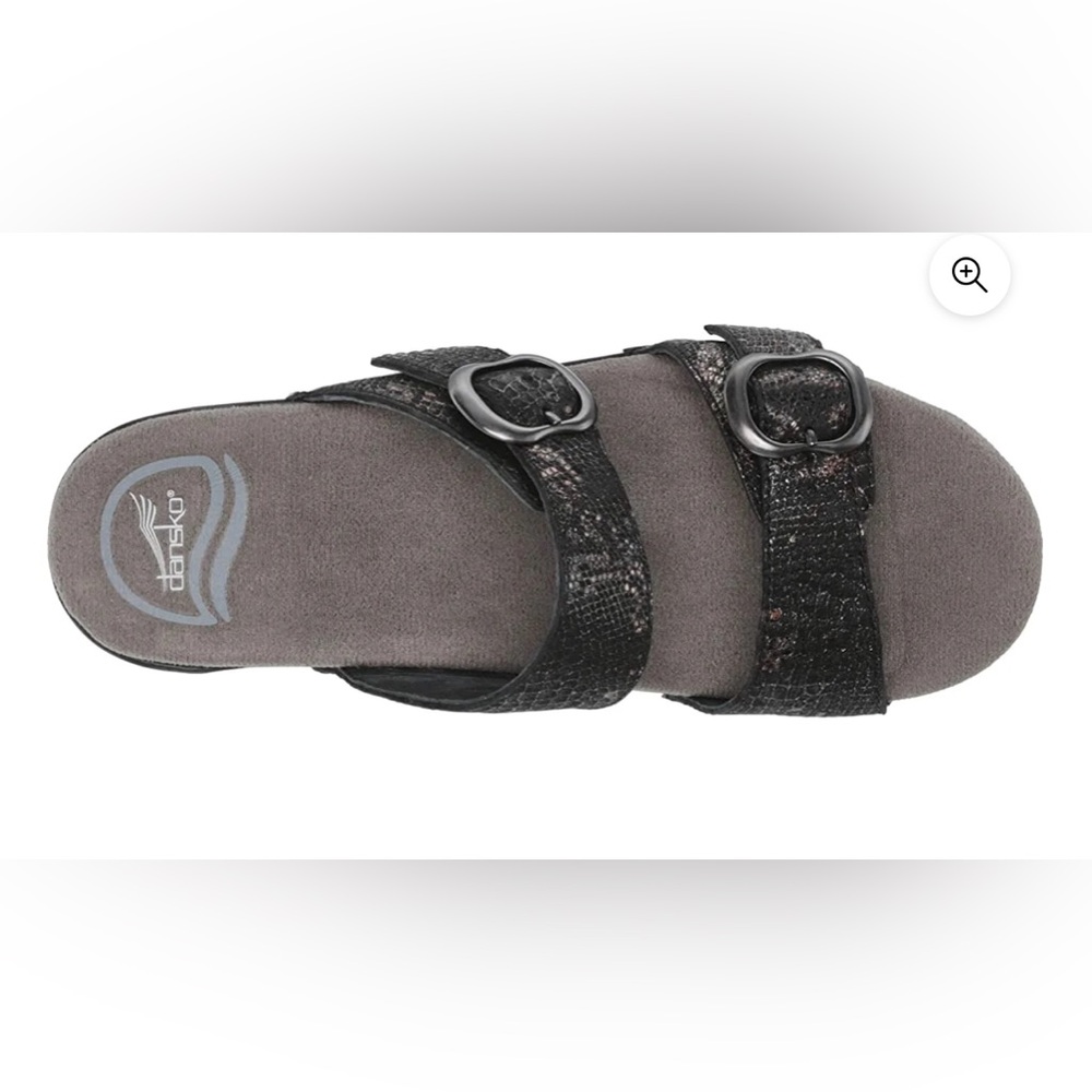 Dansko Two Strap Adjustable Shimmer Sandals EU 39 US Size 8